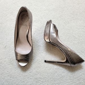 Metallic heels